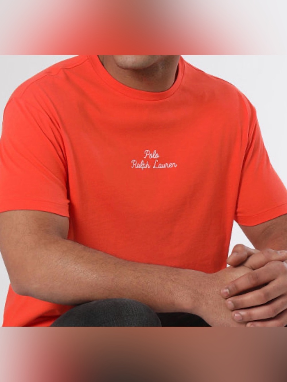Polo Ralph Lauren - Camiseta Orange Short-Sleeve Crew T-Shirt. Sz L like new - Picture 2 of 13